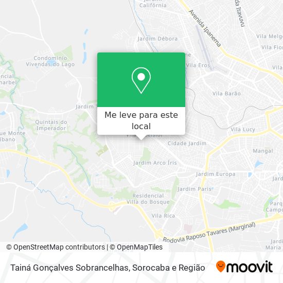 Tainá Gonçalves Sobrancelhas mapa