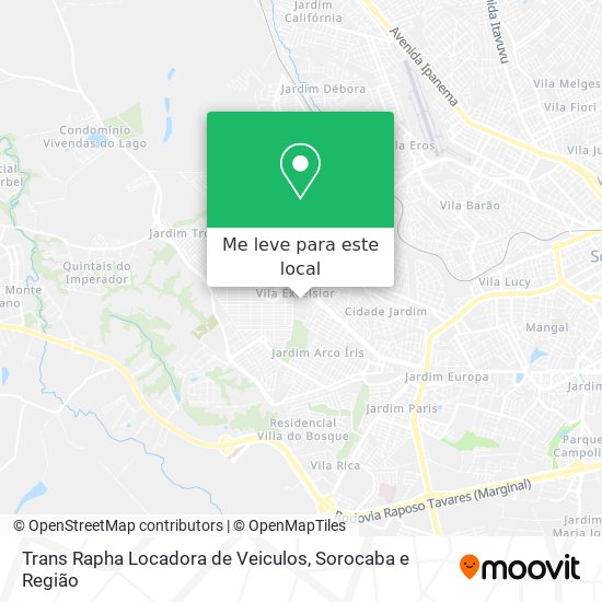 Trans Rapha Locadora de Veiculos mapa