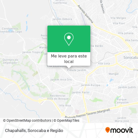 Chapahalls mapa