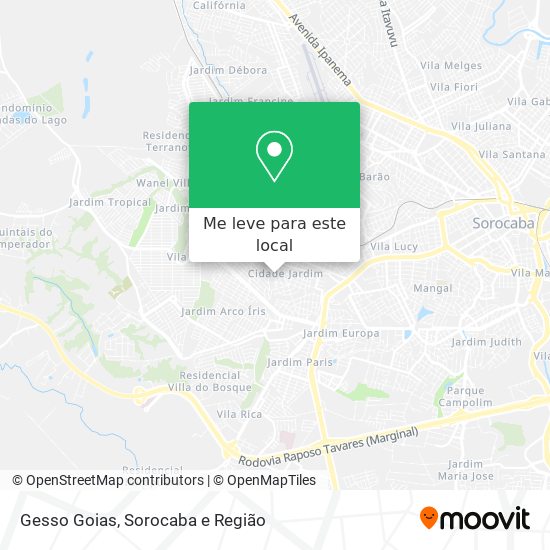 Gesso Goias mapa