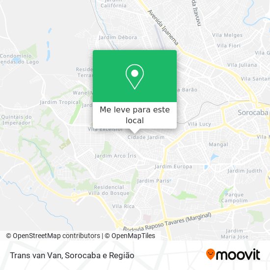 Trans van Van mapa