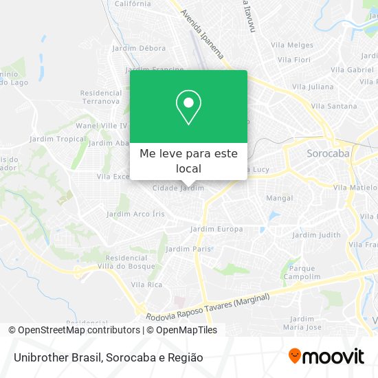 Unibrother Brasil mapa
