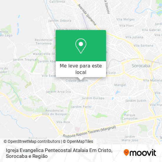 Igreja Evangelica Pentecostal Atalaia Em Cristo mapa