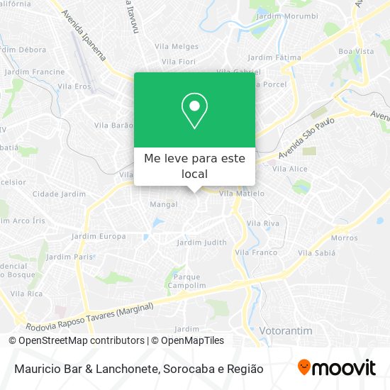 Mauricio Bar & Lanchonete mapa