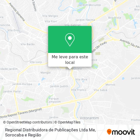 Regional Distribuidora de Publicações Ltda Me mapa
