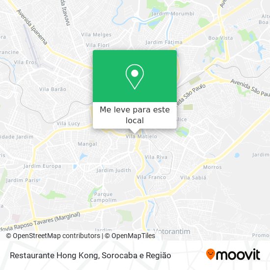 Restaurante Hong Kong mapa