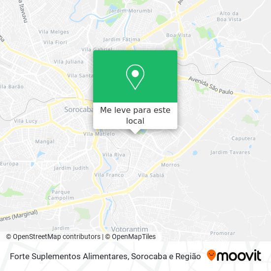 Forte Suplementos Alimentares mapa