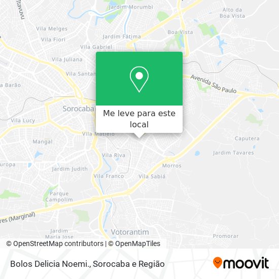 Bolos Delicia Noemi. mapa