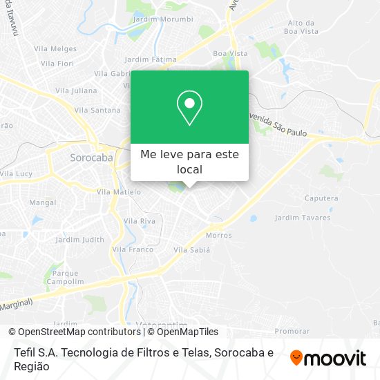 Tefil S.A. Tecnologia de Filtros e Telas mapa