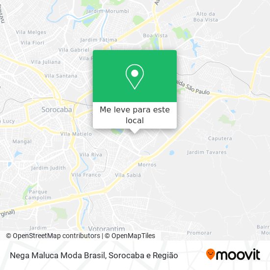 Nega Maluca Moda Brasil mapa