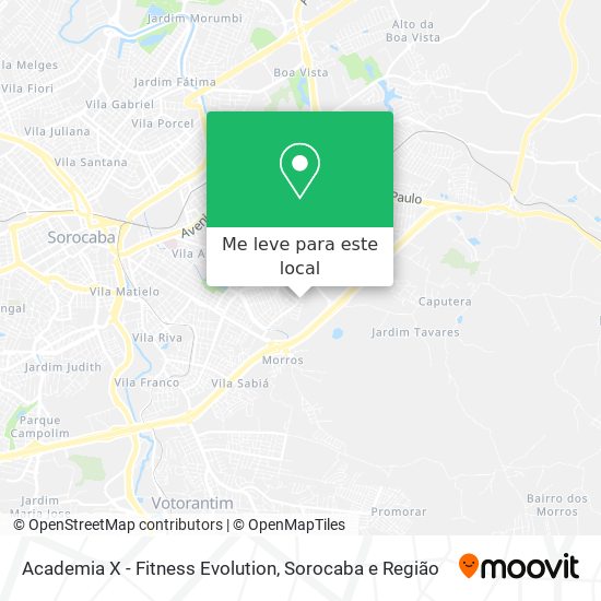 Academia X - Fitness Evolution mapa