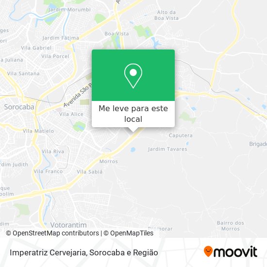 Imperatriz Cervejaria mapa