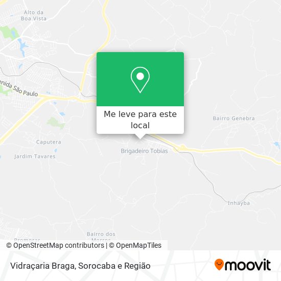 Vidraçaria Braga mapa