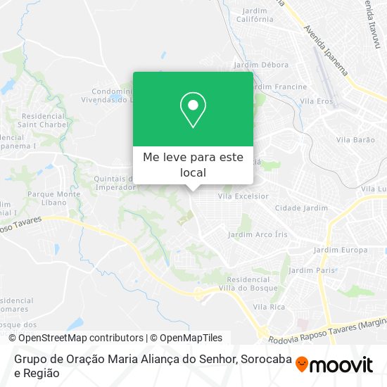 Grupo de Oração Maria Aliança do Senhor mapa