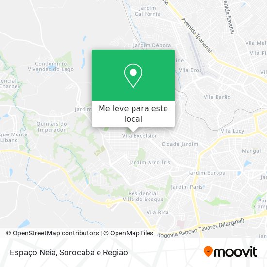 Espaço Neia mapa