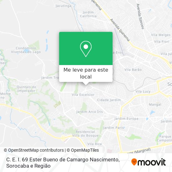 C. E. I. 69 Ester Bueno de Camargo Nascimento mapa