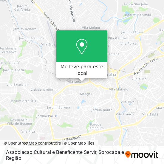 Associacao Cultural e Beneficente Servir mapa