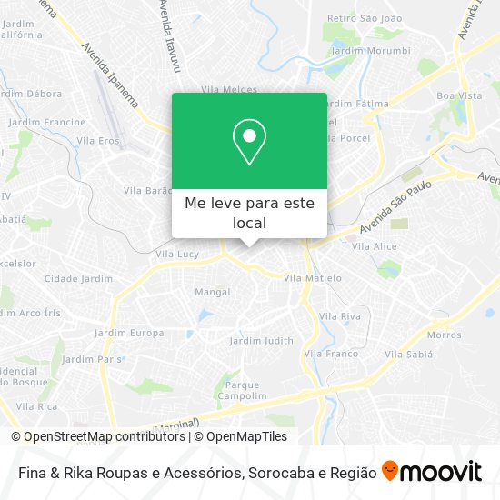 Fina & Rika Roupas e Acessórios mapa