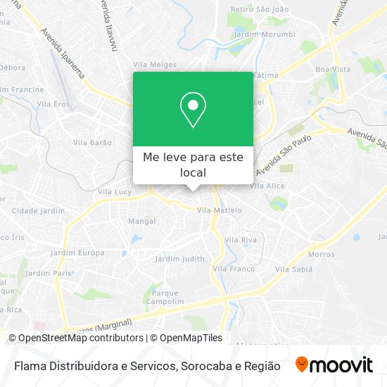 Flama Distribuidora e Servicos mapa