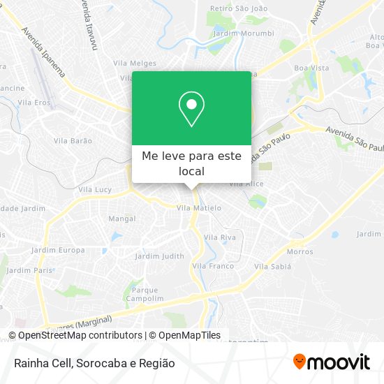 Rainha Cell mapa