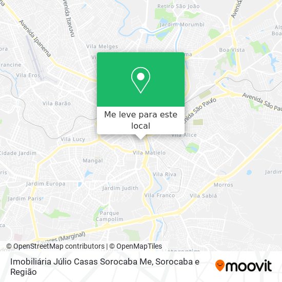Imobiliária Júlio Casas Sorocaba Me mapa