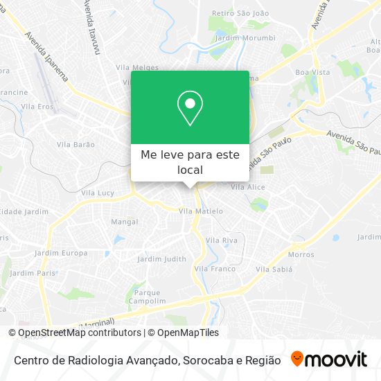 Centro de Radiologia Avançado mapa