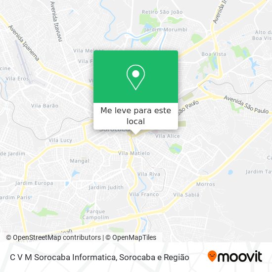 C V M Sorocaba Informatica mapa