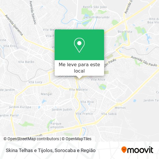 Skina Telhas e Tijolos mapa