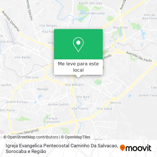 Igreja Evangelica Pentecostal Caminho Da Salvacao mapa