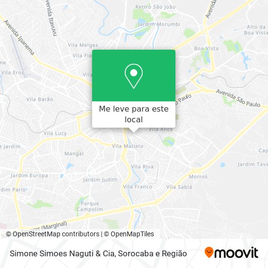 Simone Simoes Naguti & Cia mapa