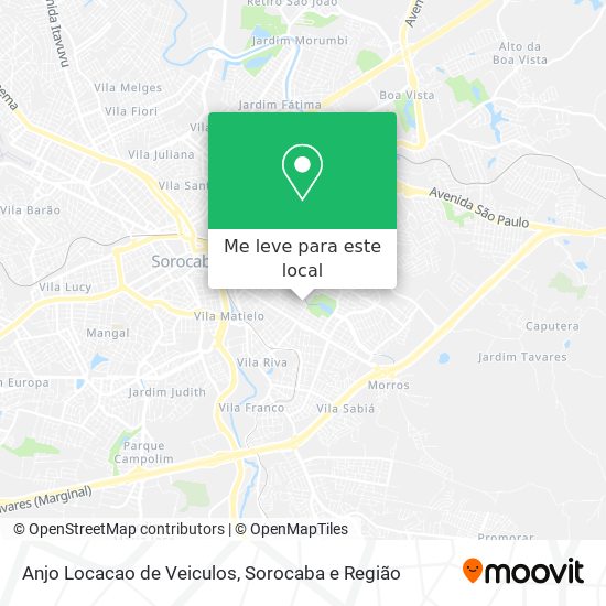 Anjo Locacao de Veiculos mapa