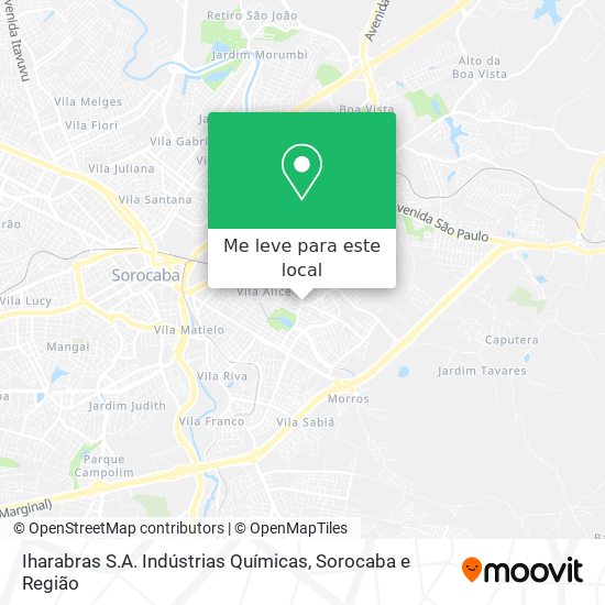 Iharabras S.A. Indústrias Químicas mapa