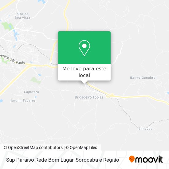 Sup Paraiso Rede Bom Lugar mapa