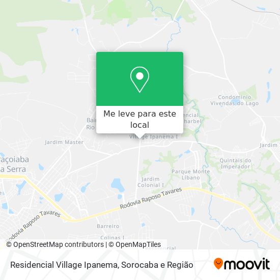 Residencial Village Ipanema mapa