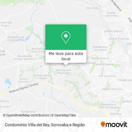 Condomínio Villa del Rey mapa