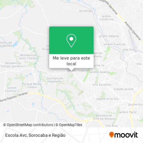 Escola Avc mapa