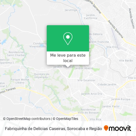 Fabriquinha de Delícias Caseiras mapa