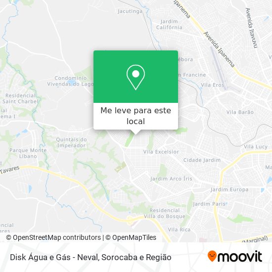 Disk Água e Gás - Neval mapa