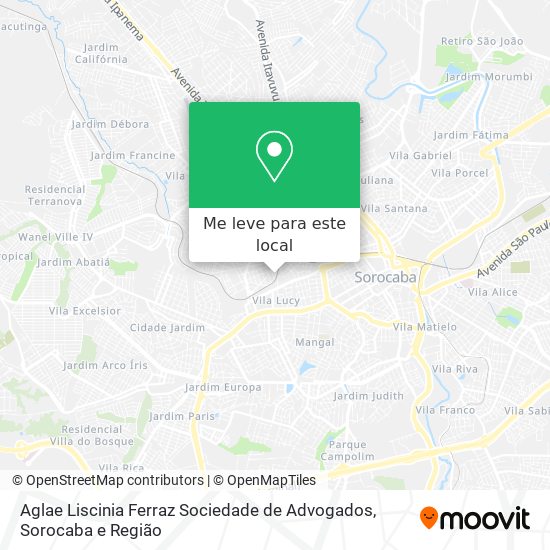 Aglae Liscinia Ferraz Sociedade de Advogados mapa