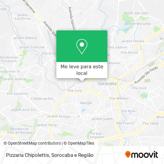 Pizzaria Chipolettis mapa