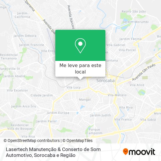 Lasertech Manutenção & Conserto de Som Automotivo mapa