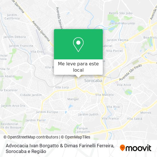 Advocacia Ivan Borgatto & Dimas Farinelli Ferreira mapa