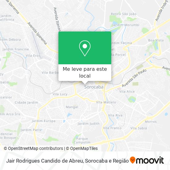 Jair Rodrigues Candido de Abreu mapa