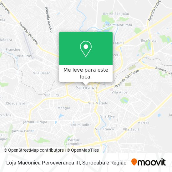 Loja Maconica Perseveranca III mapa