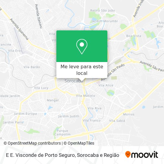E E. Visconde de Porto Seguro mapa