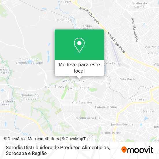 Sorodis Distribuidora de Produtos Alimenticios mapa