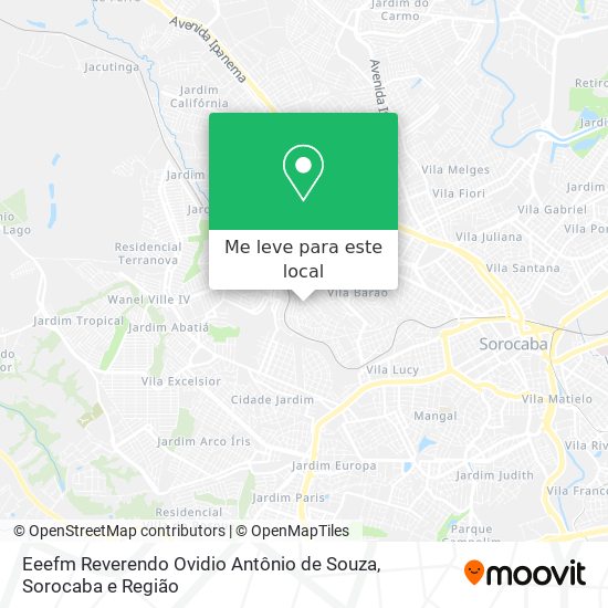 Eeefm Reverendo Ovidio Antônio de Souza mapa