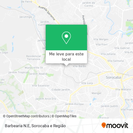 Barbearia N.E mapa