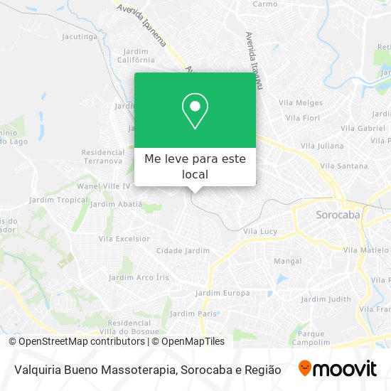 Valquiria Bueno Massoterapia mapa