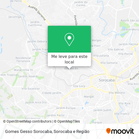 Gomes Gesso Sorocaba mapa